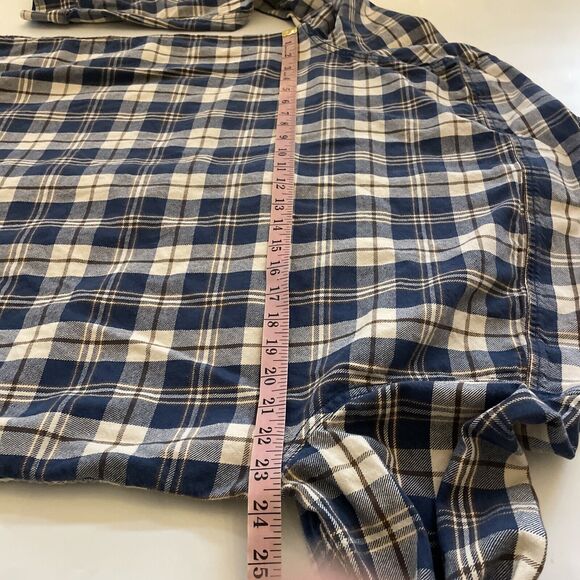 Vintage 90s Eddie Bauer Shirt Mens TALL XL Flannel Pocket Heavyweight Country - Picture 9 of 11